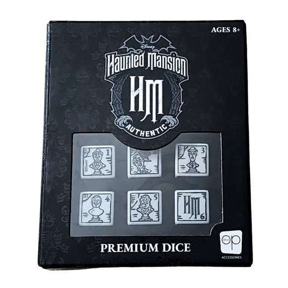 Disney The Haunted Mansion Authentic Premium 6 Dice Set USAopoly NIB Unopened - Picture 6 of 6